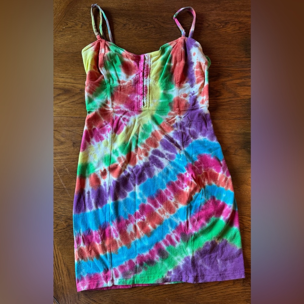 Tie Dye Obey Mini Dress